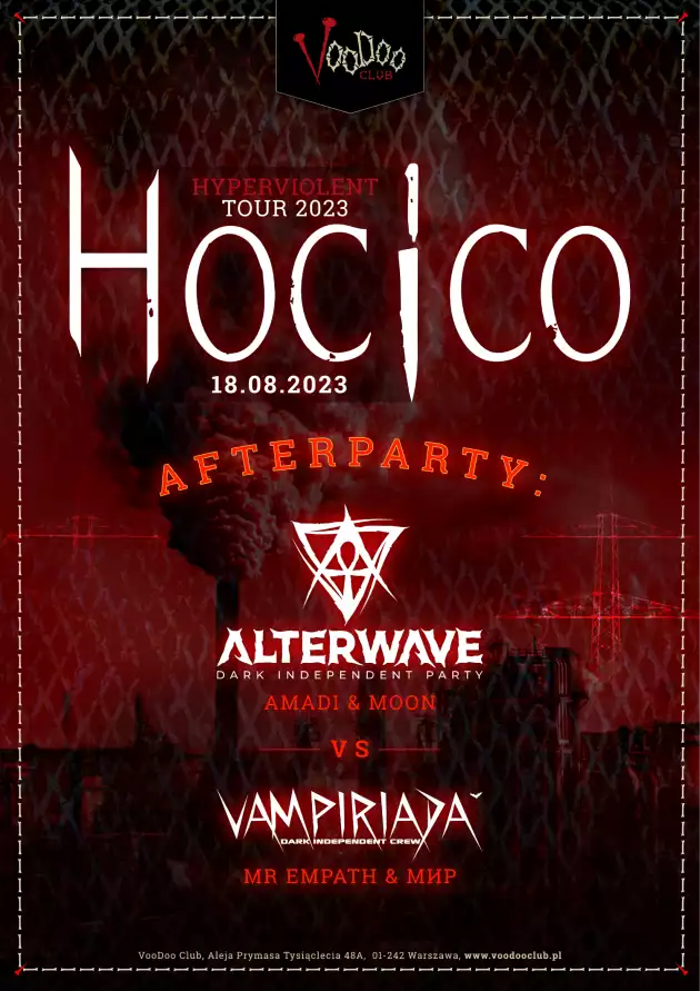 Hocico Afterparty : Alterwave vs Vampiriada I Warszawa I