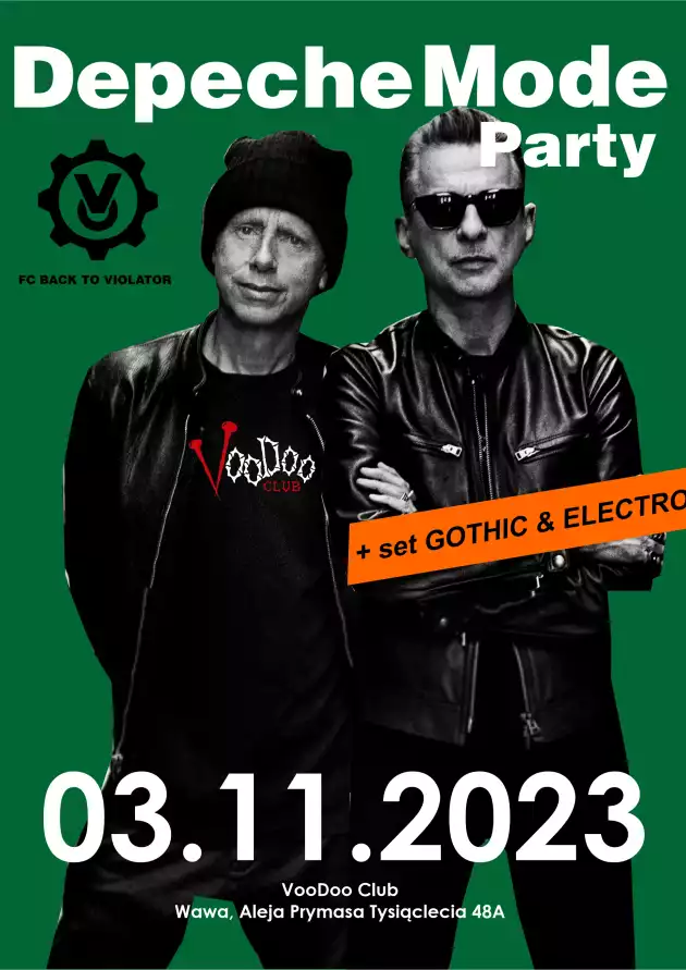 Depeche Mode Party – Back To The Violator : GOTHIC & ELECTRO special set