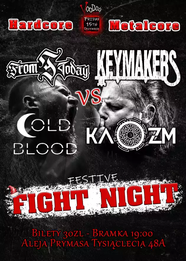 Hardcore vs Metalcore Fight Night – Cold Blood x From Today x Kaozm x Keymakers I Warszawa I