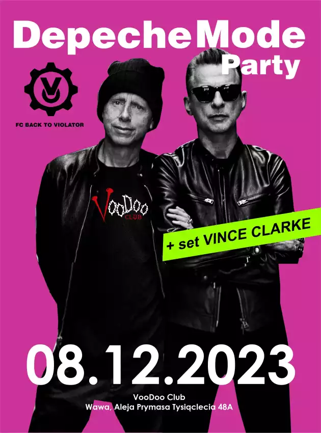 Depeche Mode Party – Back To The Violator : VINCE CLARKE special set