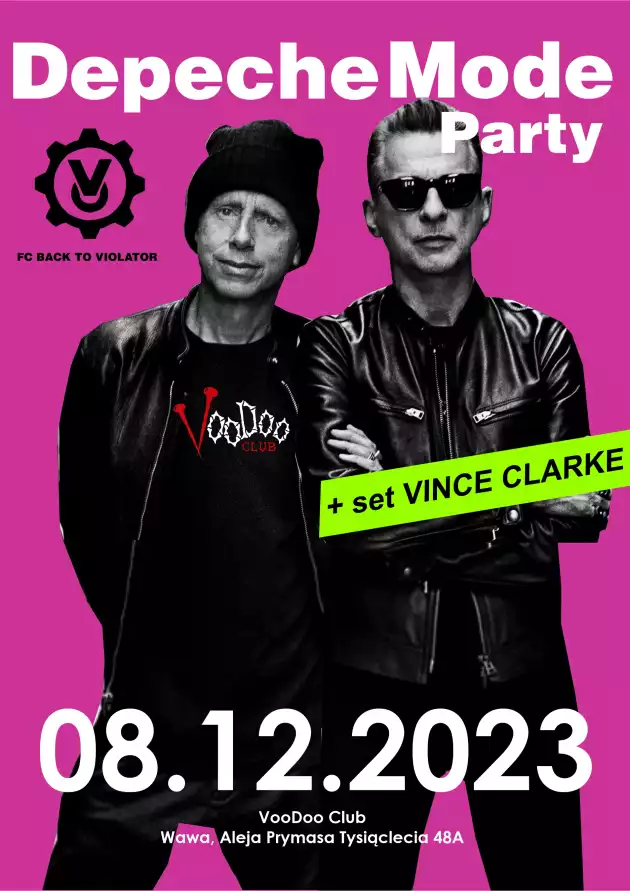 Depeche Mode Party – Back To The Violator : VINCE CLARKE special set