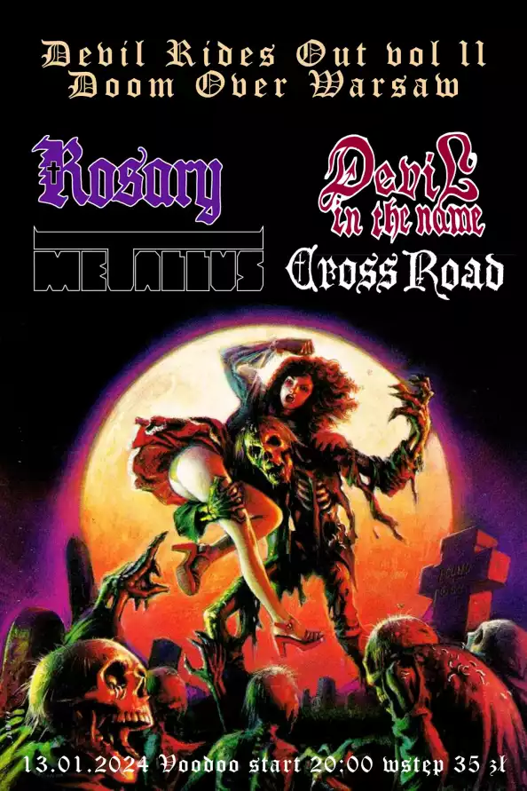 Devil Rides Out – Doom Over Warsaw – Doom Over Warsaw – Metallus x Crossroad x Rosary  x Devil In The Name I Warszawa I