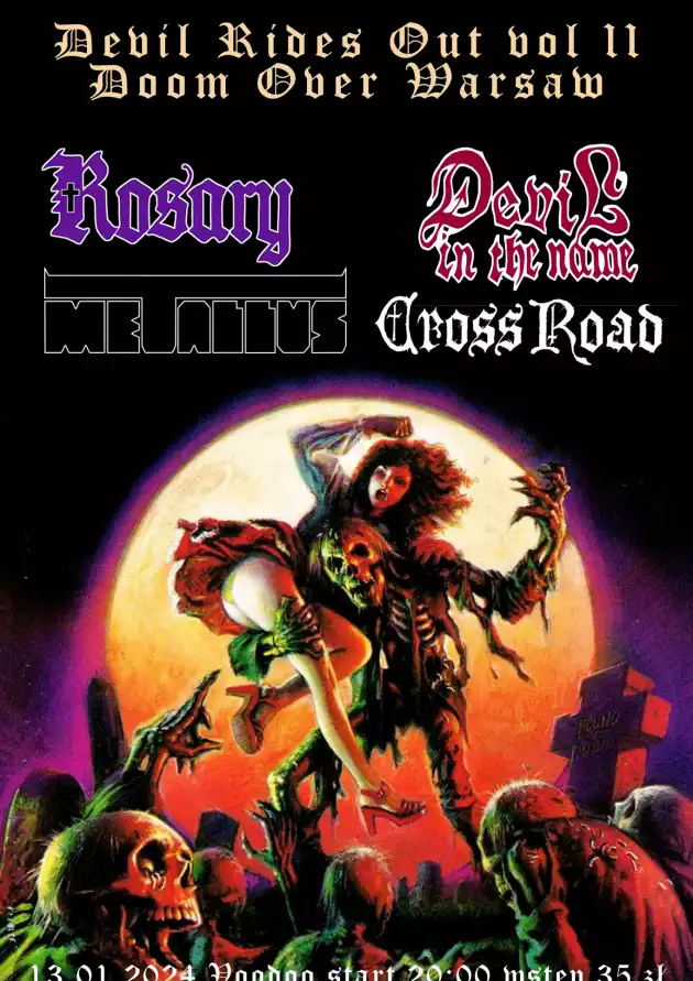 Devil Rides Out – Doom Over Warsaw – Doom Over Warsaw – Metallus x Crossroad x Rosary  x Devil In The Name I Warszawa I