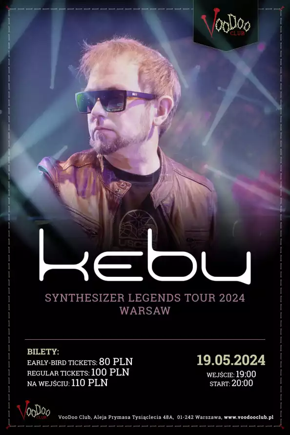 Kebu – Synthesizer Legends Tour 2024  I Warsaw