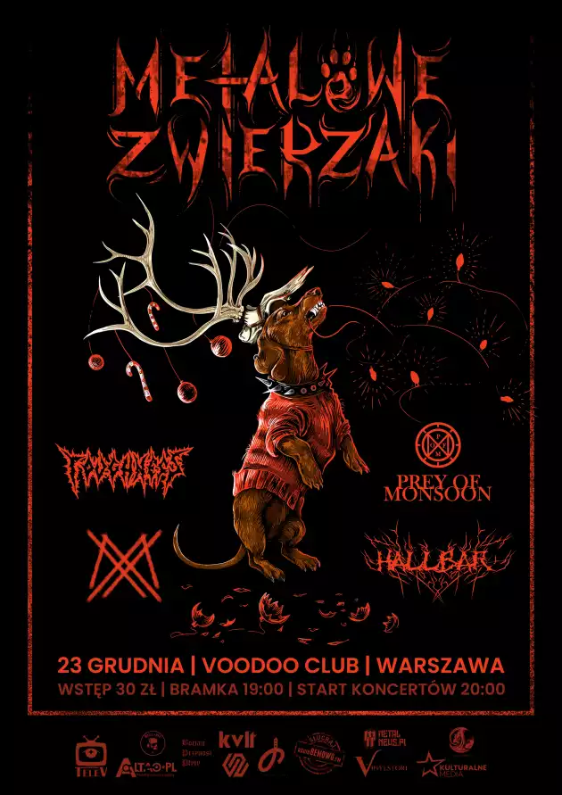 Metalowe Zwierzaki #24: Toughness x Mistral x Prey of Monsoon x Hållbar I Warszawa I VooDoo Club