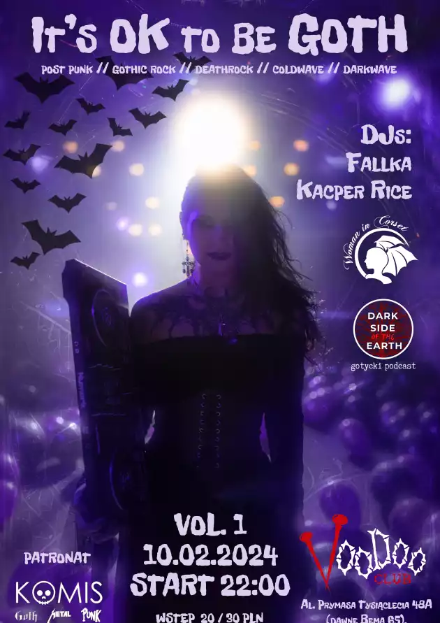 It’s OK To Be Goth – vol. 1 //  DJs: Fallka, Kacper Rice