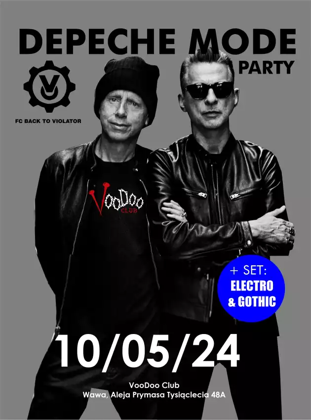 Depeche Mode Party – Back To The Violator – ELECTRO & GOTHIC SPECIAL SET
