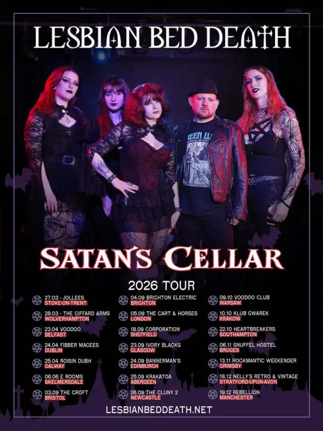 LESBIAN BED DEATH (UK) “Satan’s Cellar Tour” + Fright Night, Meluzyna I Warsaw