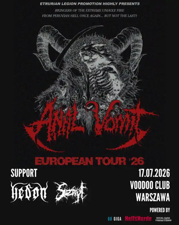 ANAL VOMIT (Peru) I Warszawa + Hedon (SWE), Sznyt (PL)