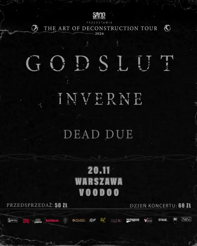 TAOD Tour: Godslut x Inverne, Dead Due I Warszawa