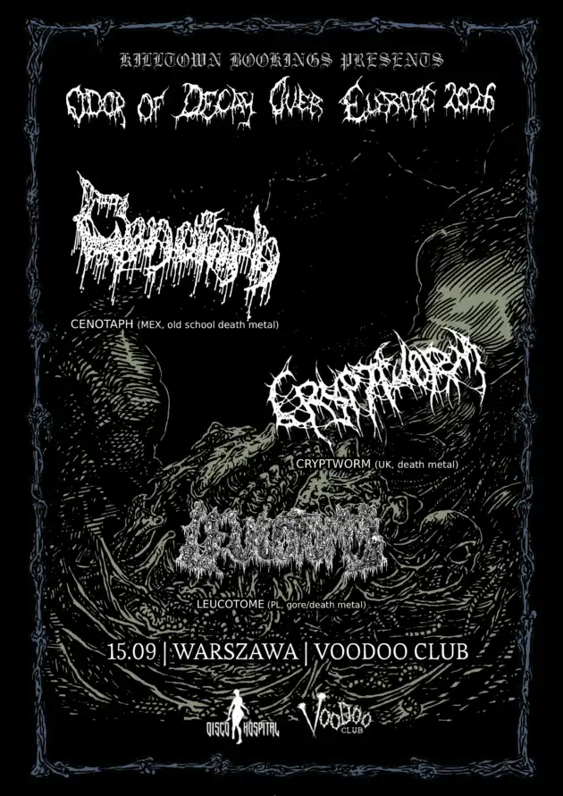 CENOTAPH (MEX) + CRYPTWORM (UK) + LEUCOTOME (PL)