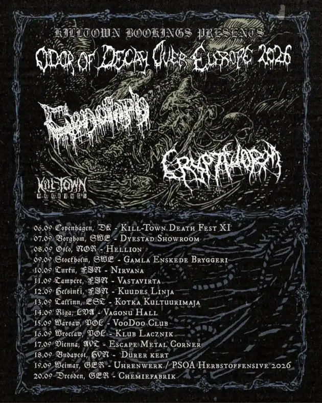 CENOTAPH (MEX) + CRYPTWORM (UK) + LEUCOTOME (PL)