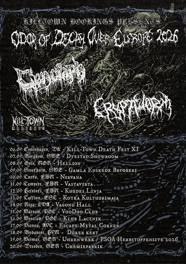 CENOTAPH (MEX) + CRYPTWORM (UK) + LEUCOTOME (PL)