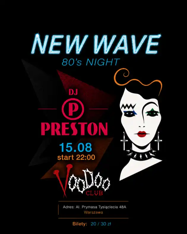 New Wave 80’s Night – DJ Preston
