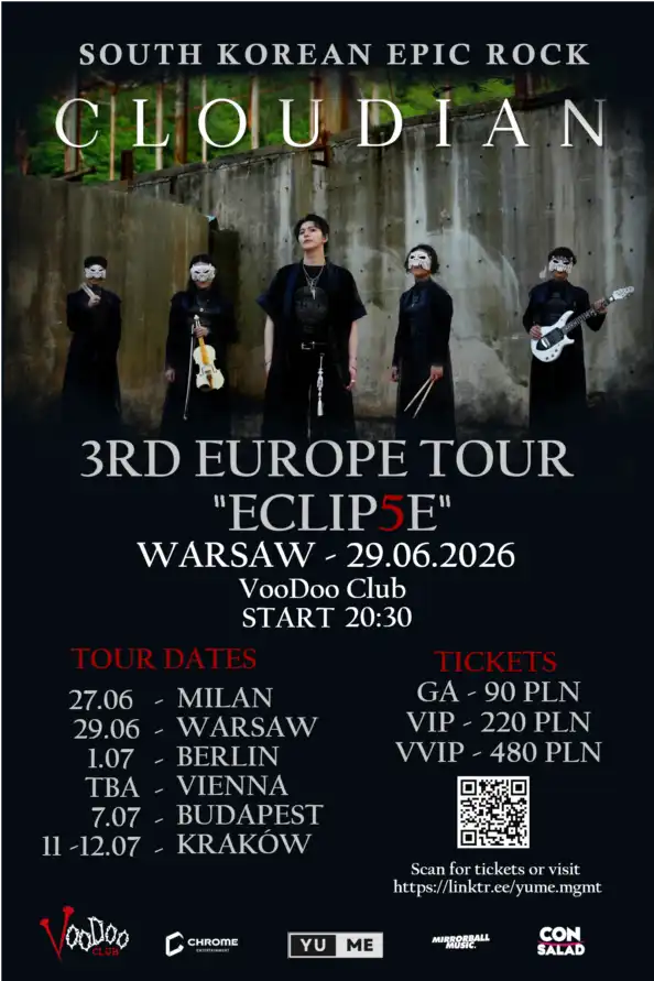 CLOUDIAN 3rd EU TOUR „ECLIP5E”