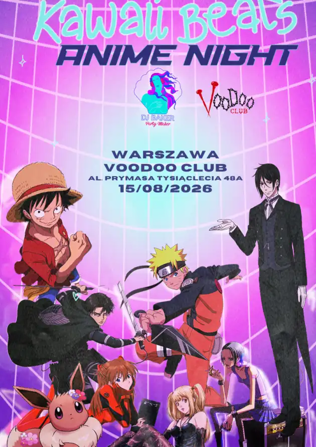 Kawaii Beats: Anime Night – DJ Baker Party Maker