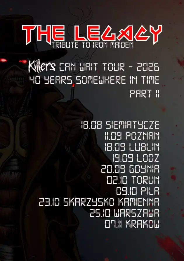 Tribute to IRON MAIDEN | Killers Can Wait Tour 2026 | WARSZAWA