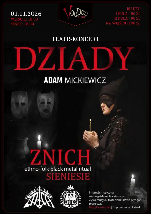 “DZIADY” Teatr-Koncert ZNICH & Sieniesie