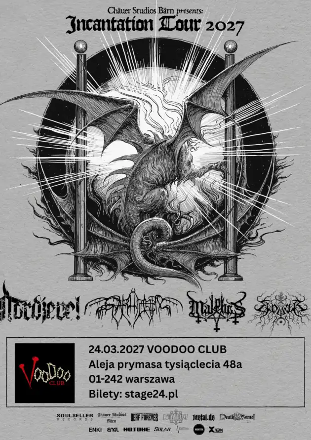 INCANTANTION TOUR –  Nordjevel (NO), Svarttjern (NO), Malphas (CH), Unviar (IT)