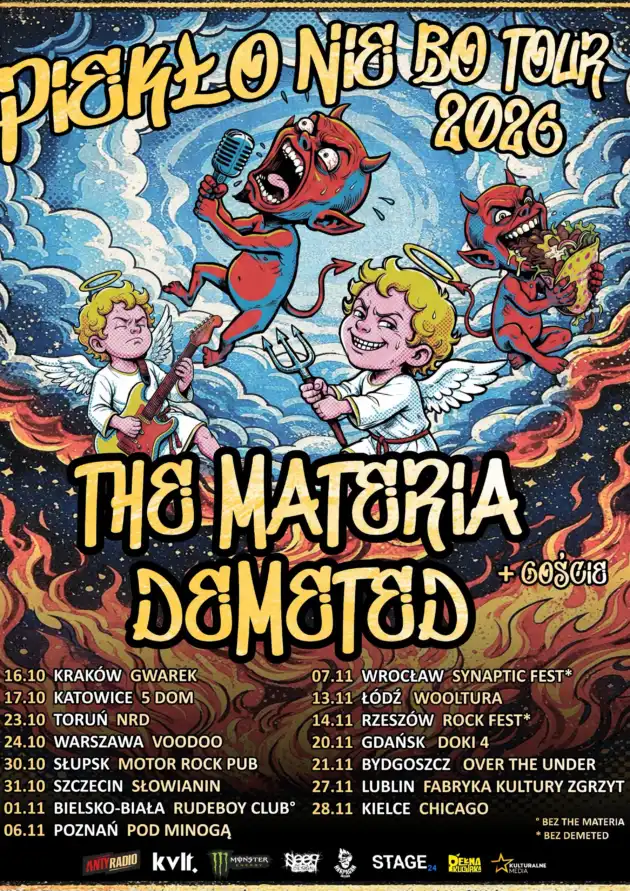 THE MATERIA x DEMETED – PIEKŁO NIE BO TOUR | WARSZAWA + TBA