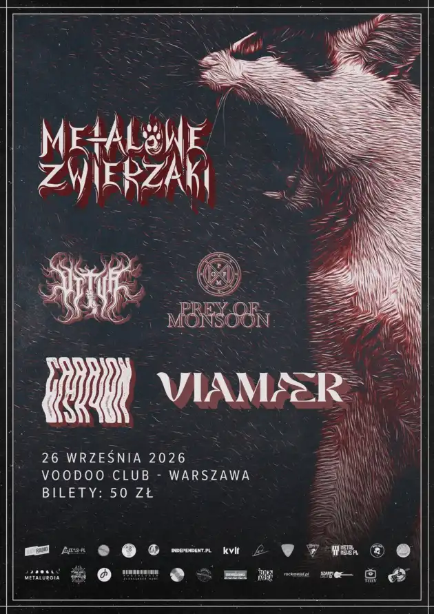 IX urodziny Metalowych Zwierzaków – Vitur x Pray Of Monsoon x Viamaer x Carrion Sky