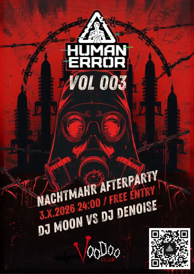 HUMAN ERROR vol. 003 | Nachtmahr Afterparty | FREE ENTRY | DJ Moon × DJ Denoise